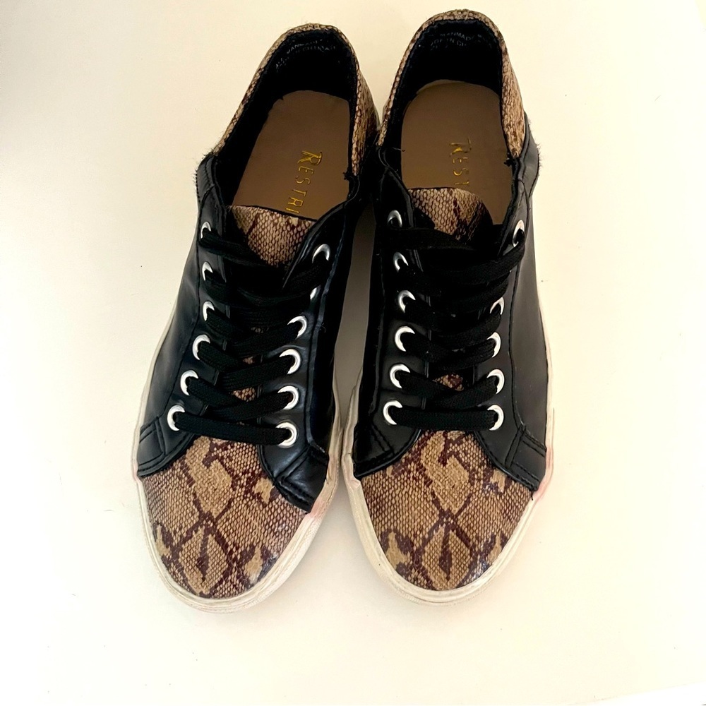 Restricted Black Snake Tennis Shoes - Sneakers Size 7